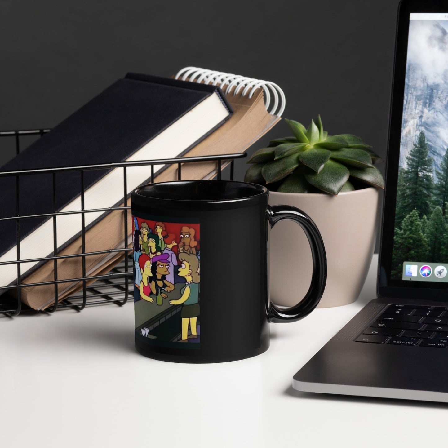 Caneca brilhante preta use A vida de um holder cripto