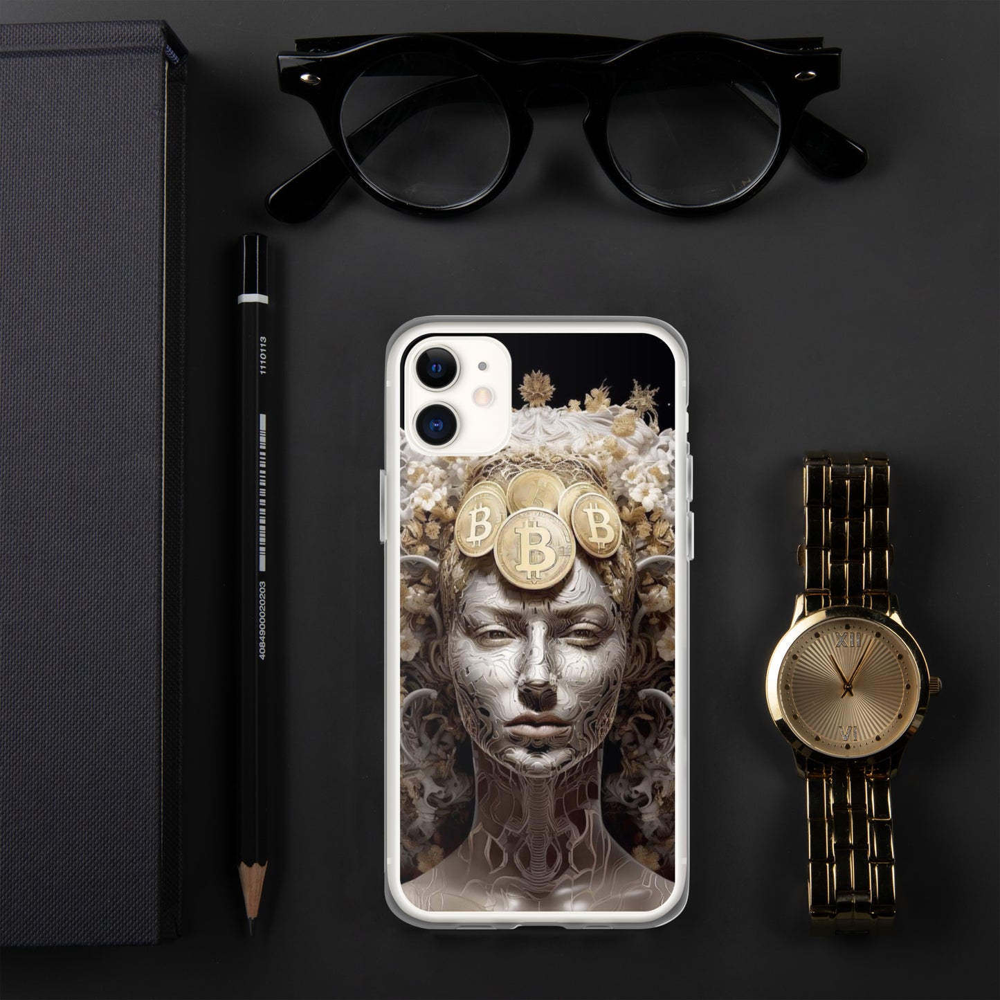 Capa para iPhone® Bitcoin A Deusa das Criptos