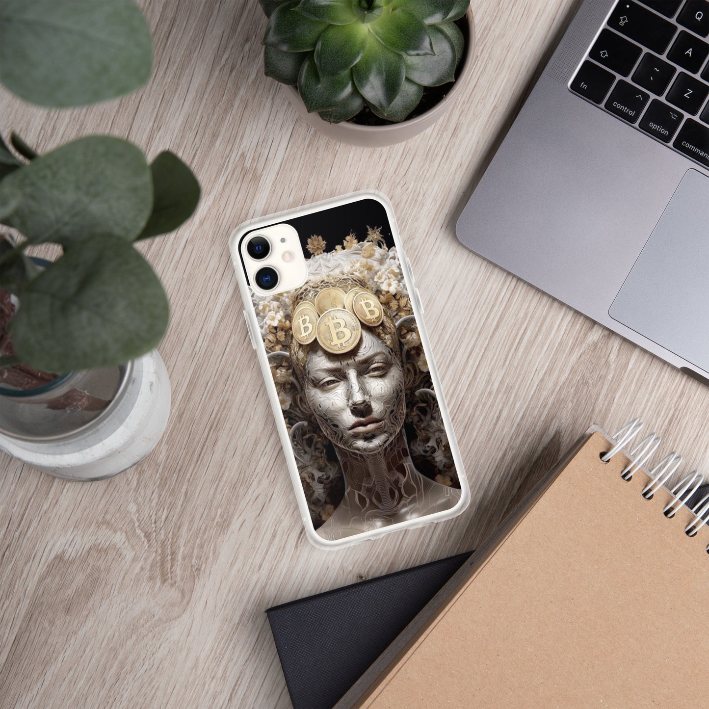Capa para iPhone® Bitcoin A Deusa das Criptos