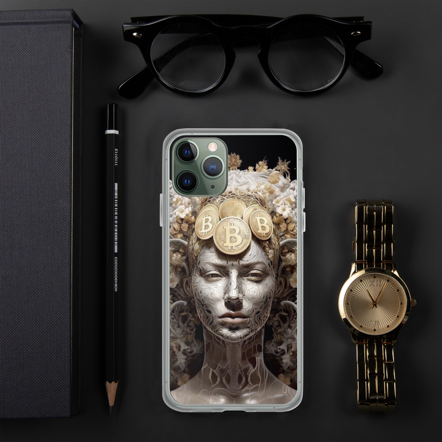 Capa para iPhone® Bitcoin A Deusa das Criptos