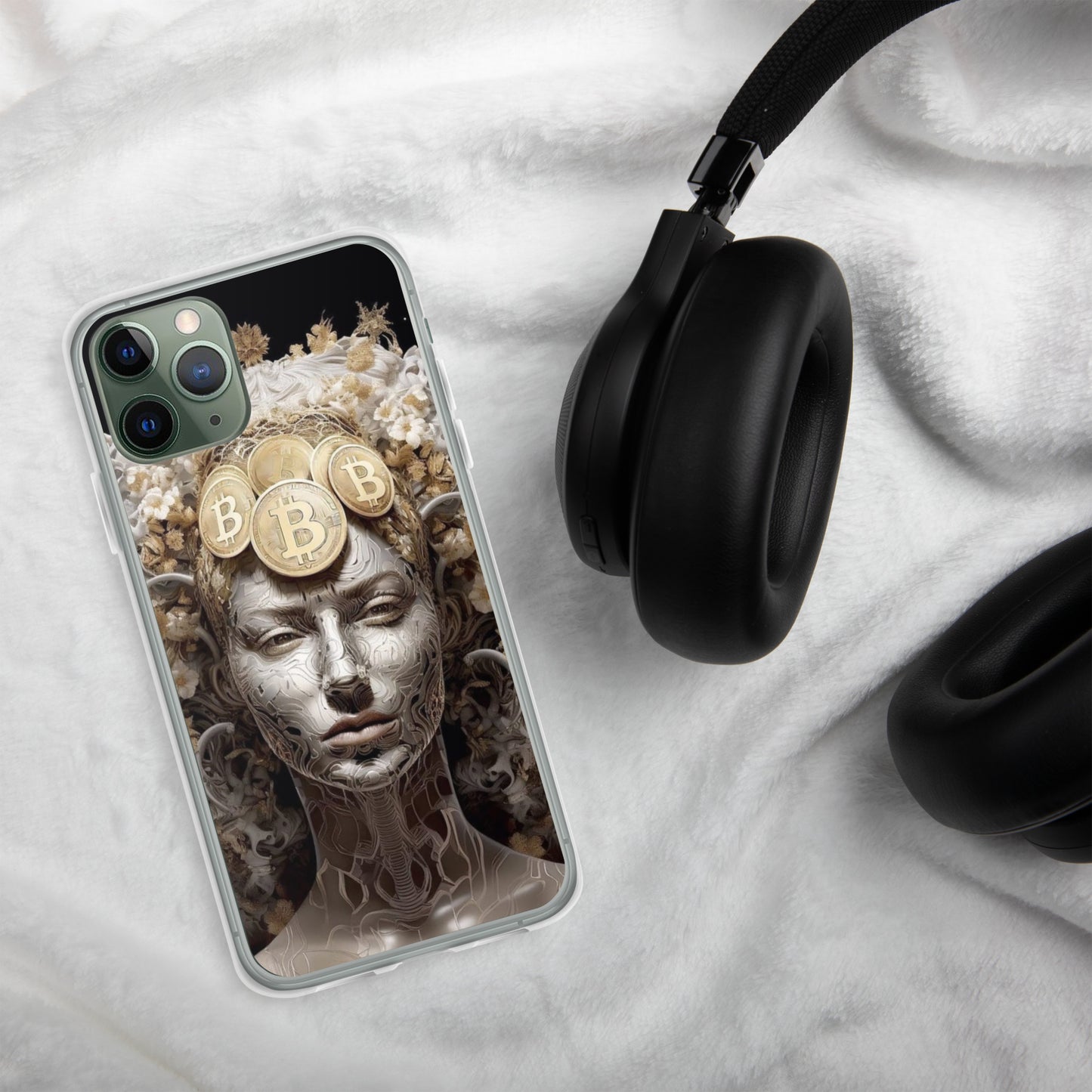 Capa para iPhone® Bitcoin A Deusa das Criptos
