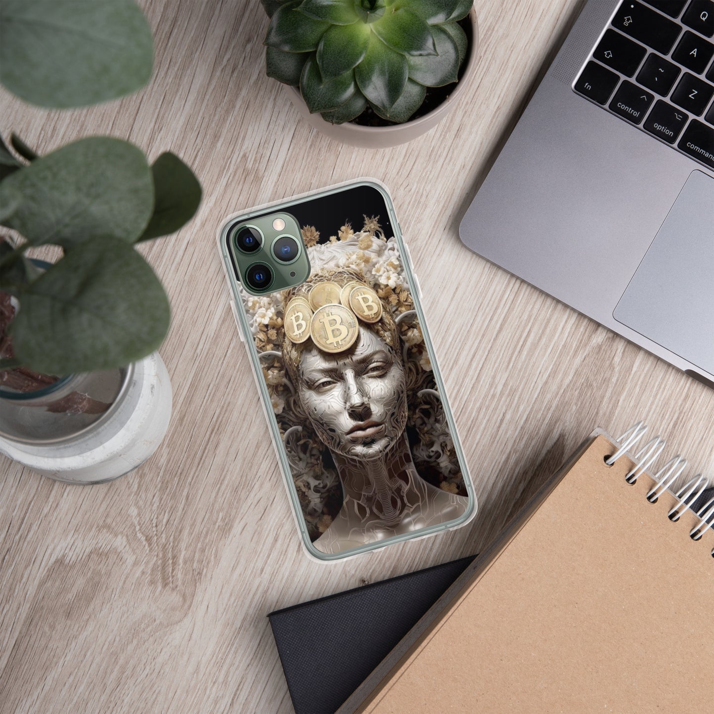 Capa para iPhone® Bitcoin A Deusa das Criptos