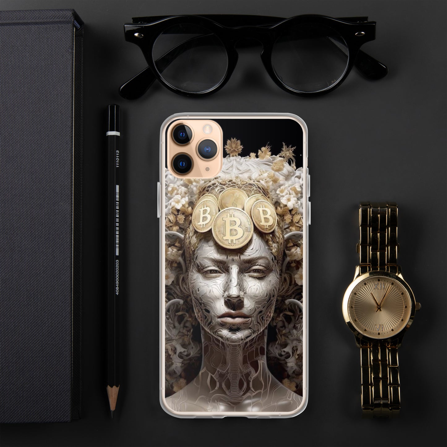 Capa para iPhone® Bitcoin A Deusa das Criptos