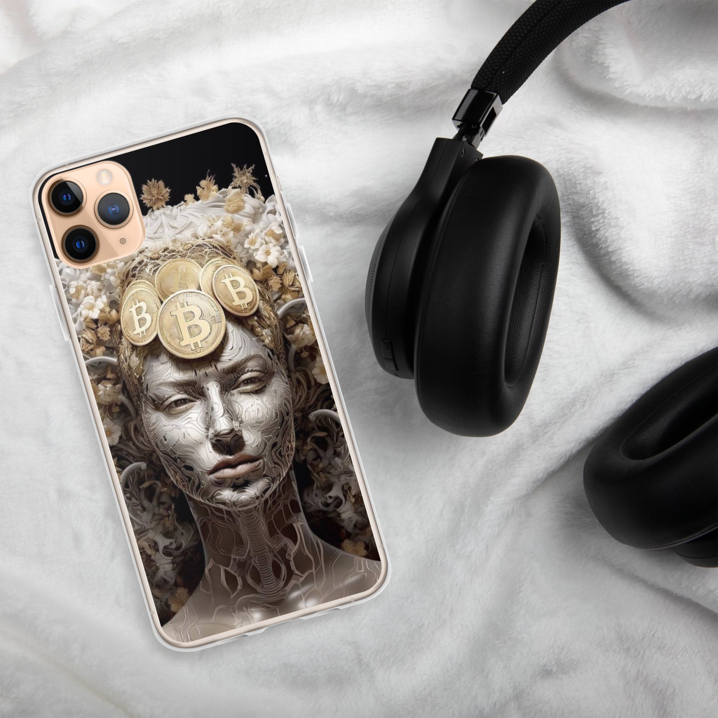Capa para iPhone® Bitcoin A Deusa das Criptos