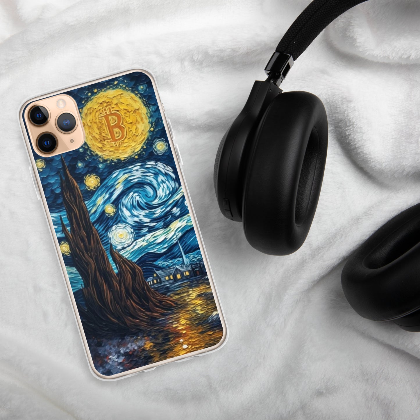 Capa para iPhone® A Noite Bitcoinizada