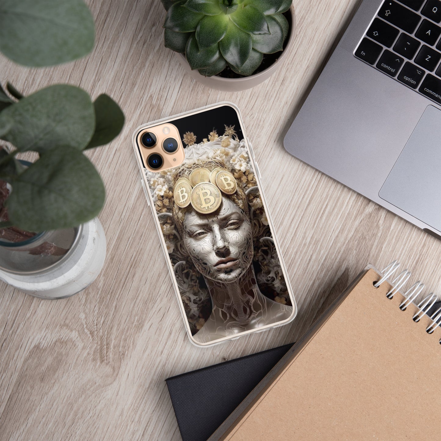 Capa para iPhone® Bitcoin A Deusa das Criptos
