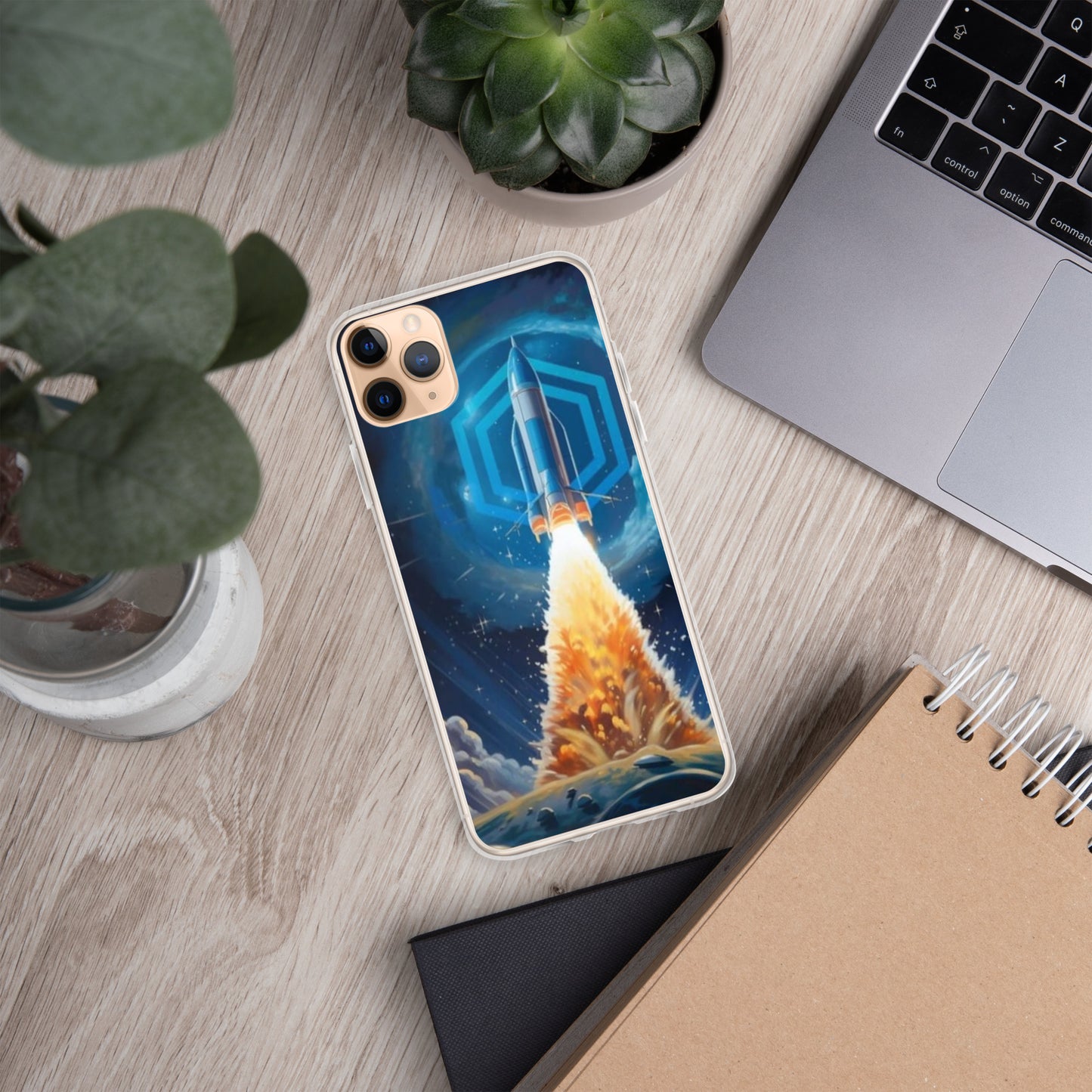 Capa para iPhone® Chainlink o Google do Universo Cripto