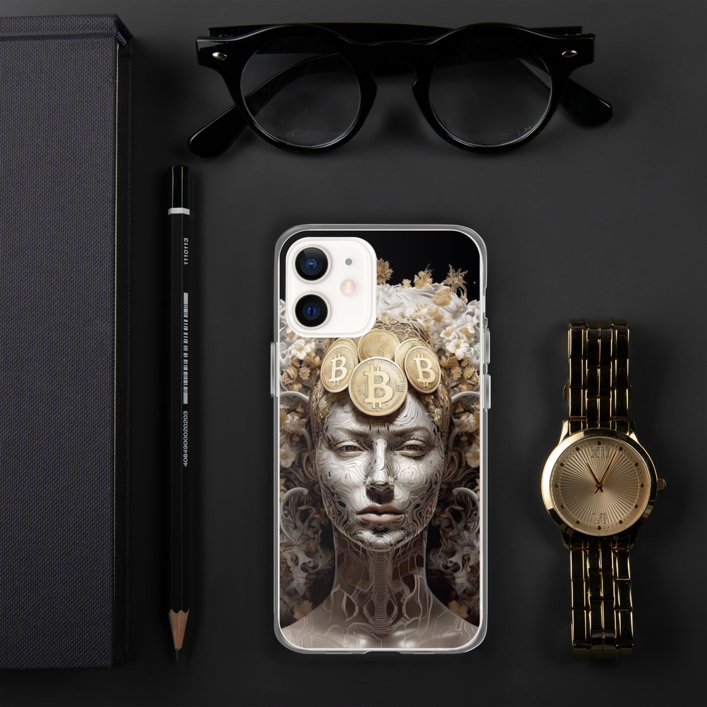 Capa para iPhone® Bitcoin A Deusa das Criptos