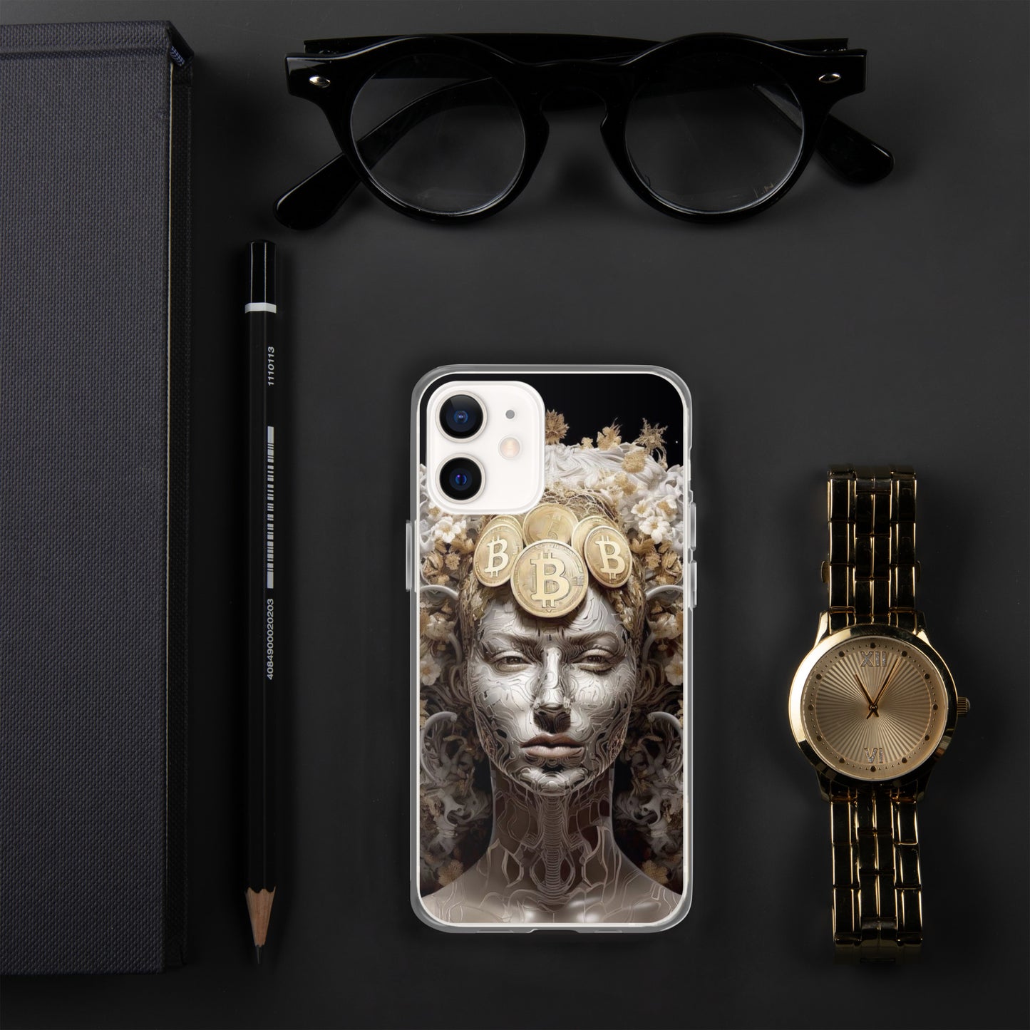 Capa para iPhone® Bitcoin A Deusa das Criptos