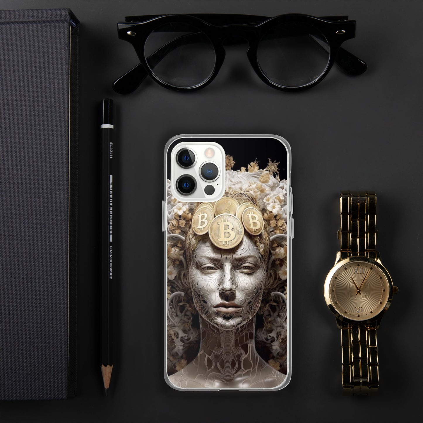 Capa para iPhone® Bitcoin A Deusa das Criptos