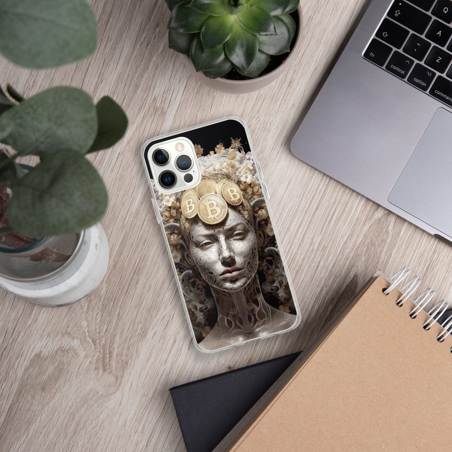 Capa para iPhone® Bitcoin A Deusa das Criptos