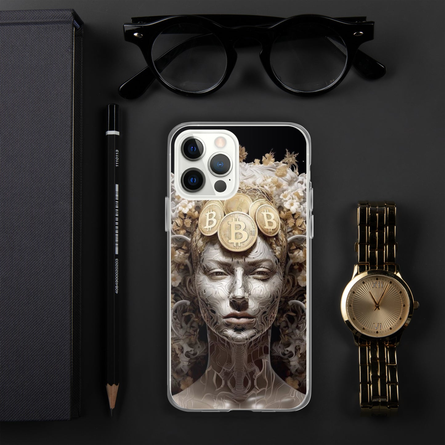 Capa para iPhone® Bitcoin A Deusa das Criptos