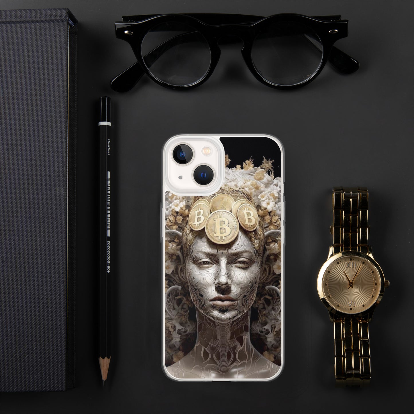 Capa para iPhone® Bitcoin A Deusa das Criptos