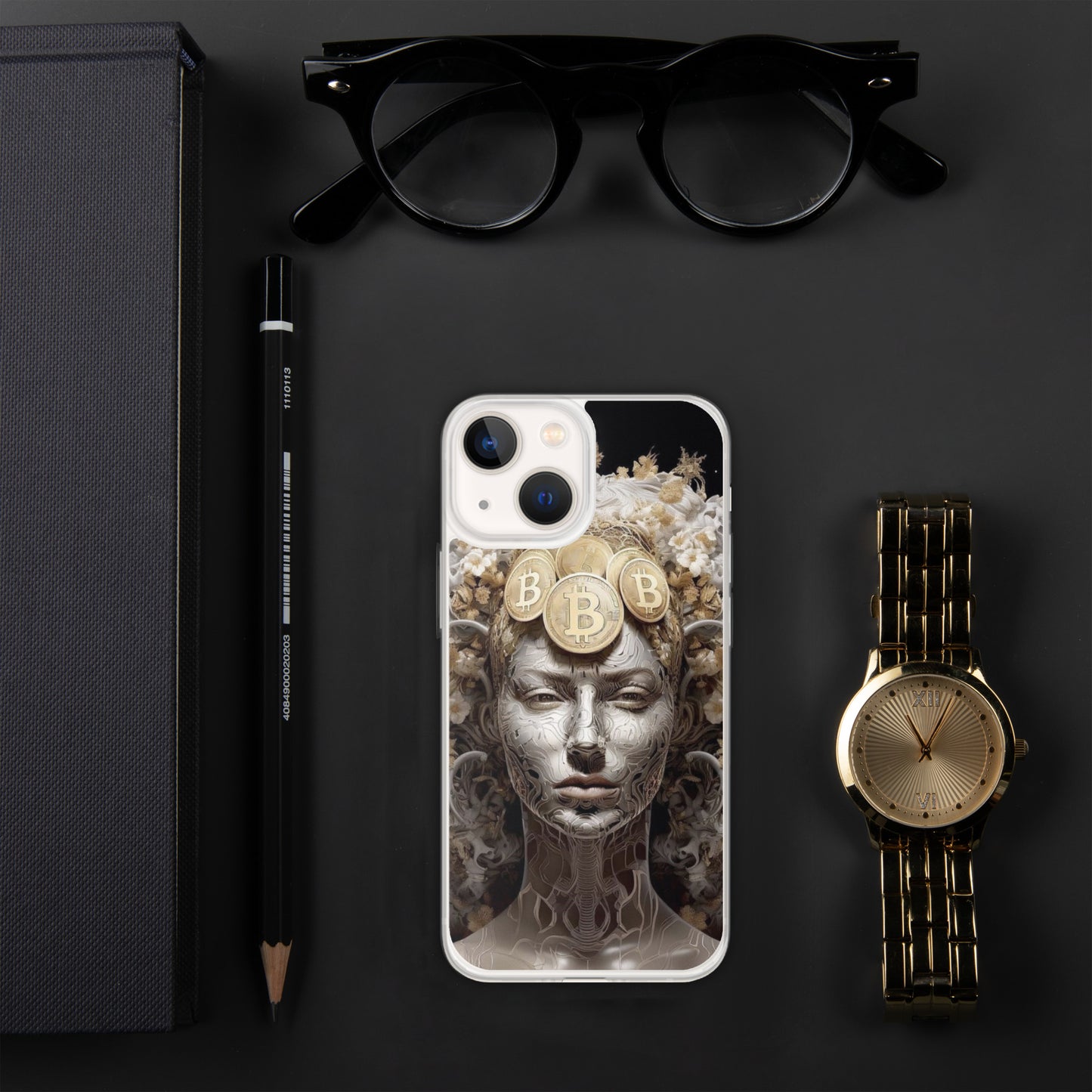 Capa para iPhone® Bitcoin A Deusa das Criptos