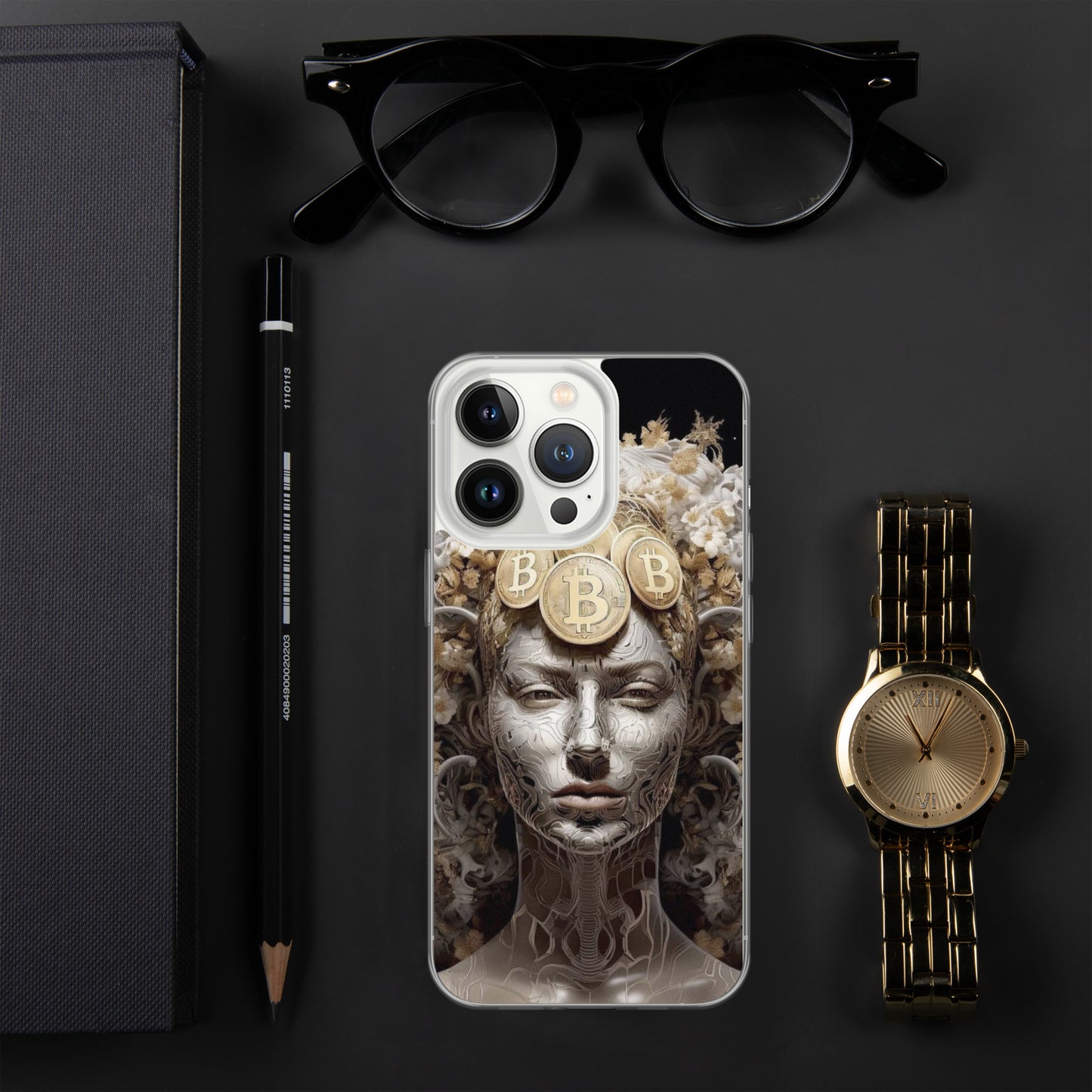 Capa para iPhone® Bitcoin A Deusa das Criptos