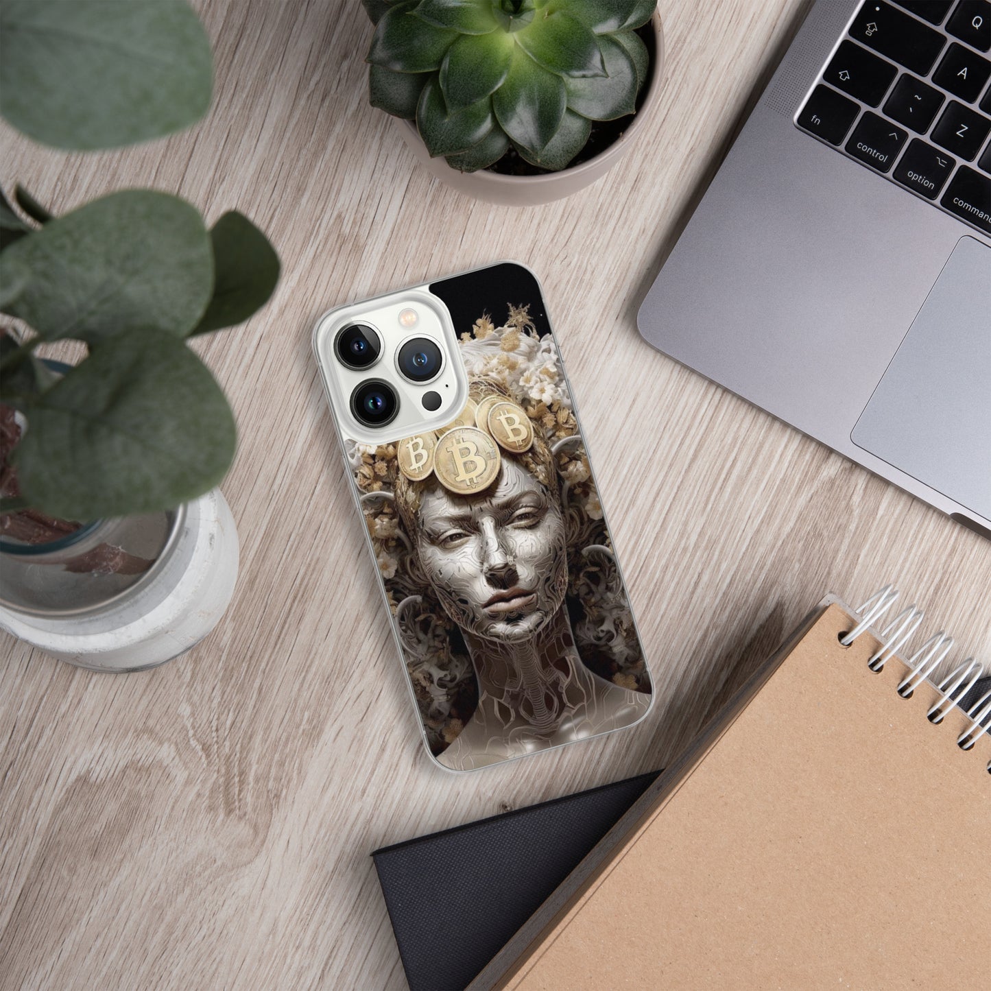 Capa para iPhone® Bitcoin A Deusa das Criptos
