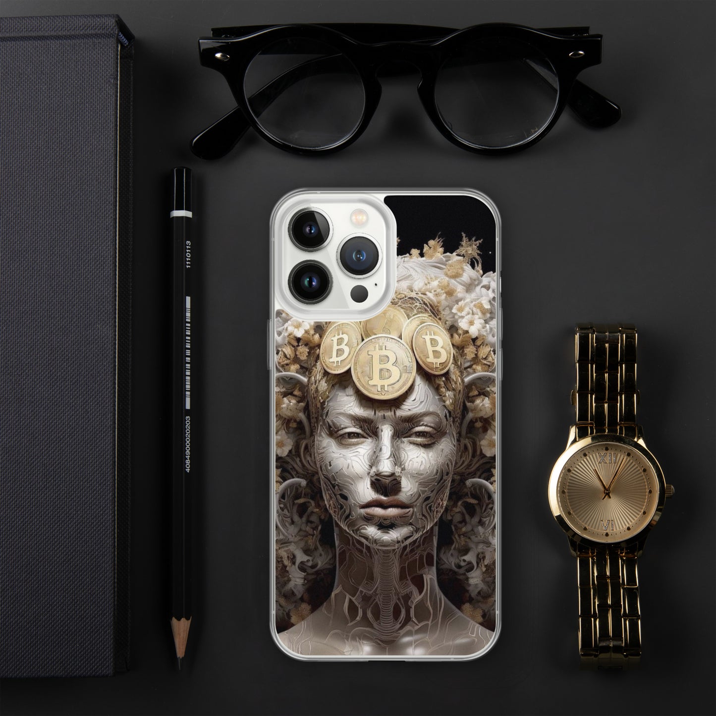 Capa para iPhone® Bitcoin A Deusa das Criptos