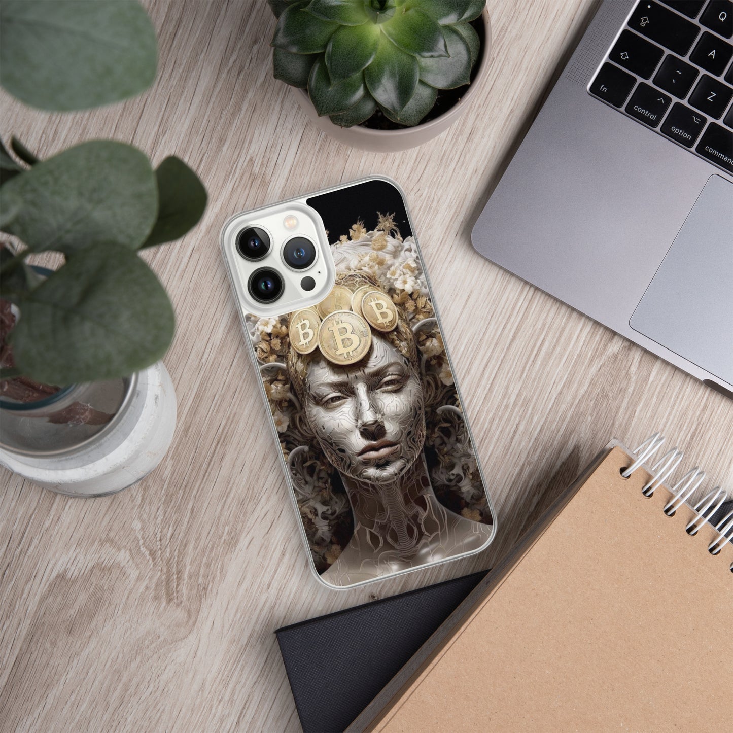 Capa para iPhone® Bitcoin A Deusa das Criptos