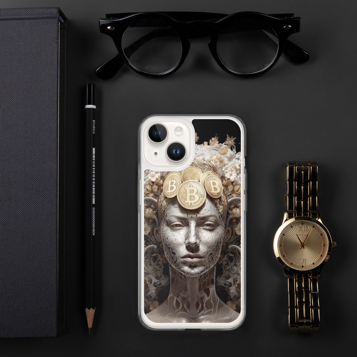 Capa para iPhone® Bitcoin A Deusa das Criptos