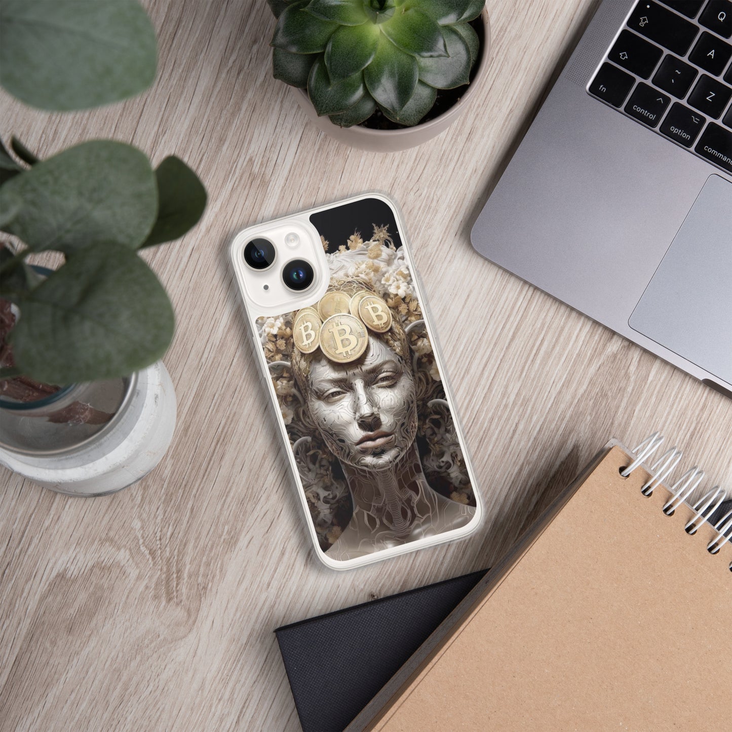 Capa para iPhone® Bitcoin A Deusa das Criptos