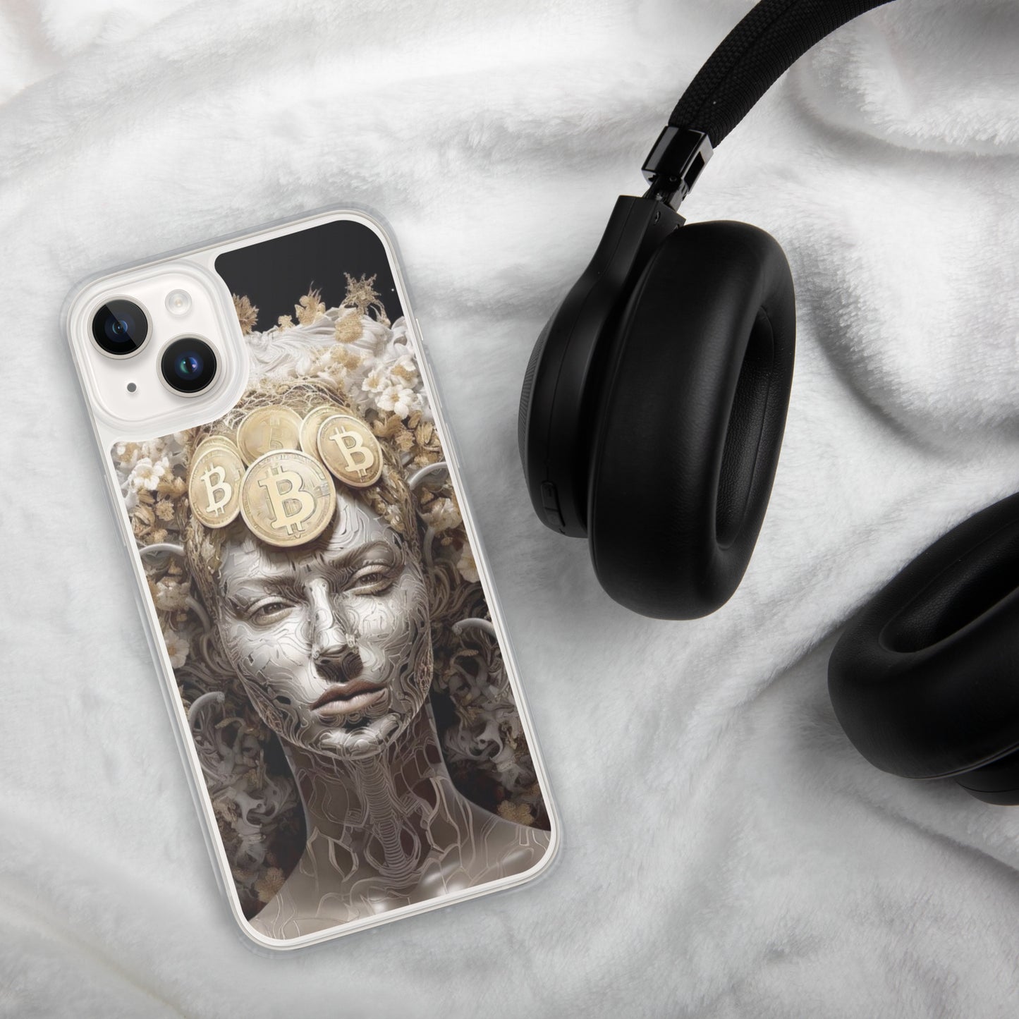 Capa para iPhone® Bitcoin A Deusa das Criptos