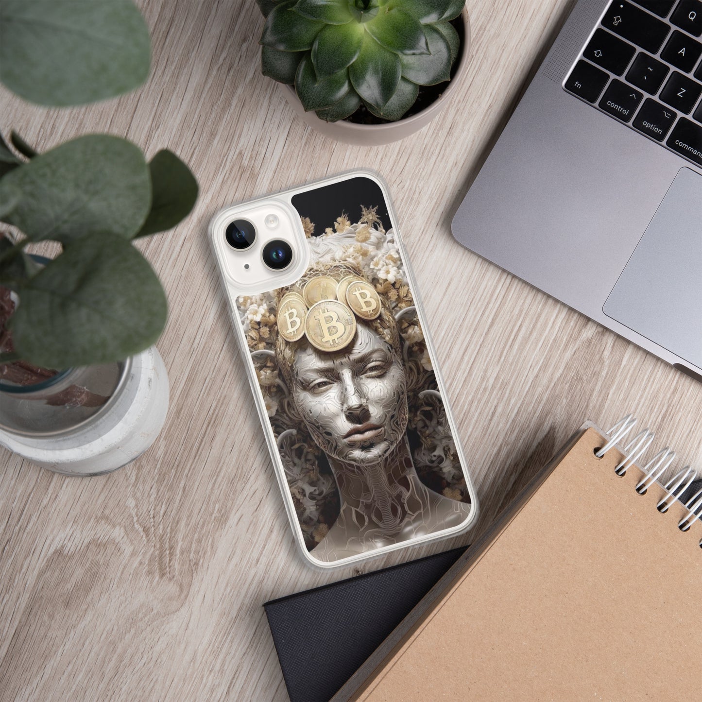 Capa para iPhone® Bitcoin A Deusa das Criptos