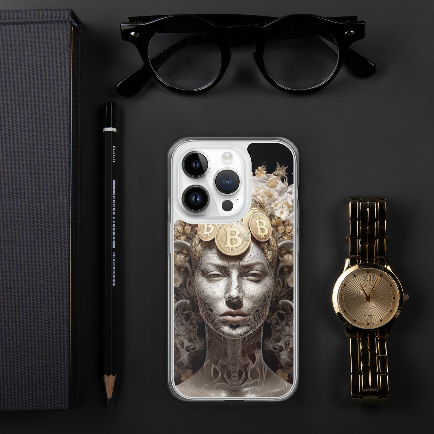 Capa para iPhone® Bitcoin A Deusa das Criptos