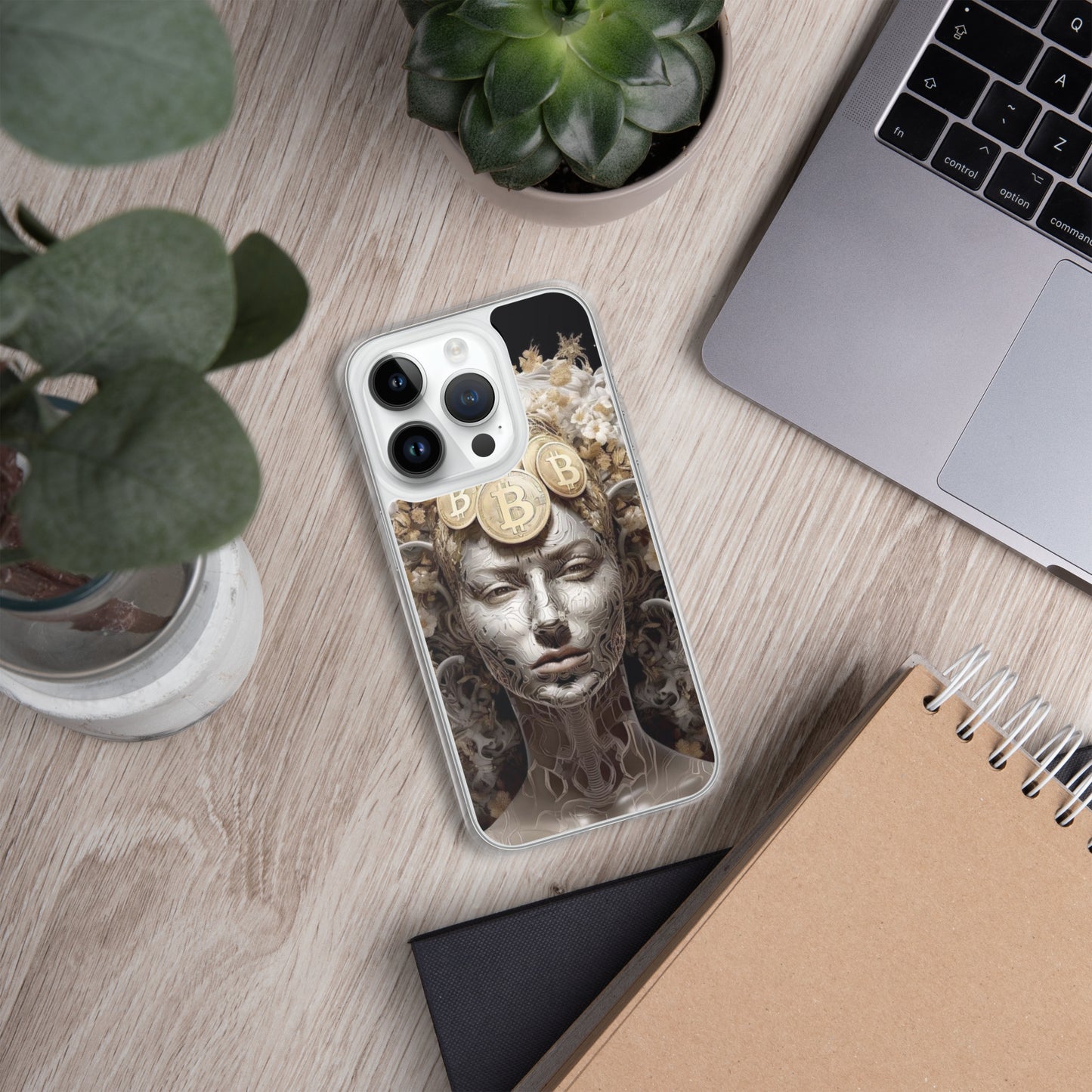 Capa para iPhone® Bitcoin A Deusa das Criptos