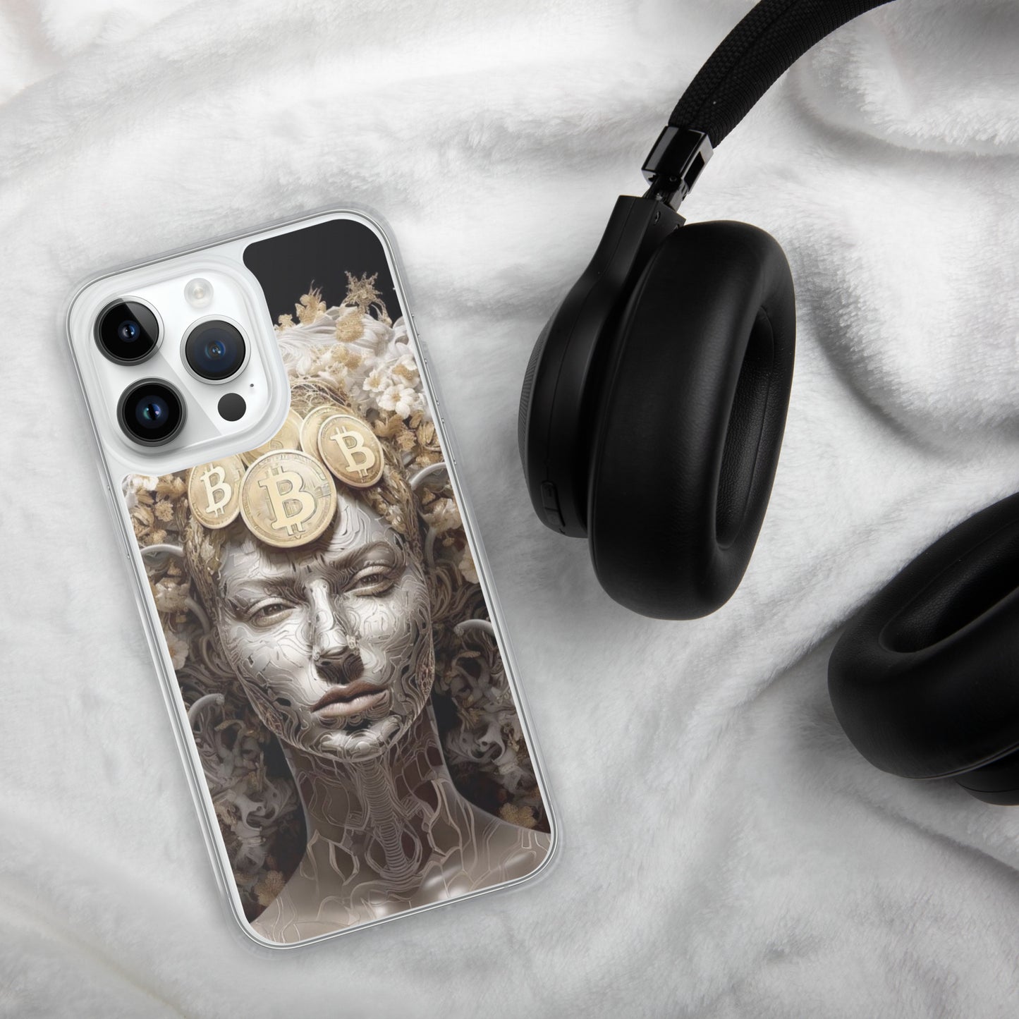Capa para iPhone® Bitcoin A Deusa das Criptos