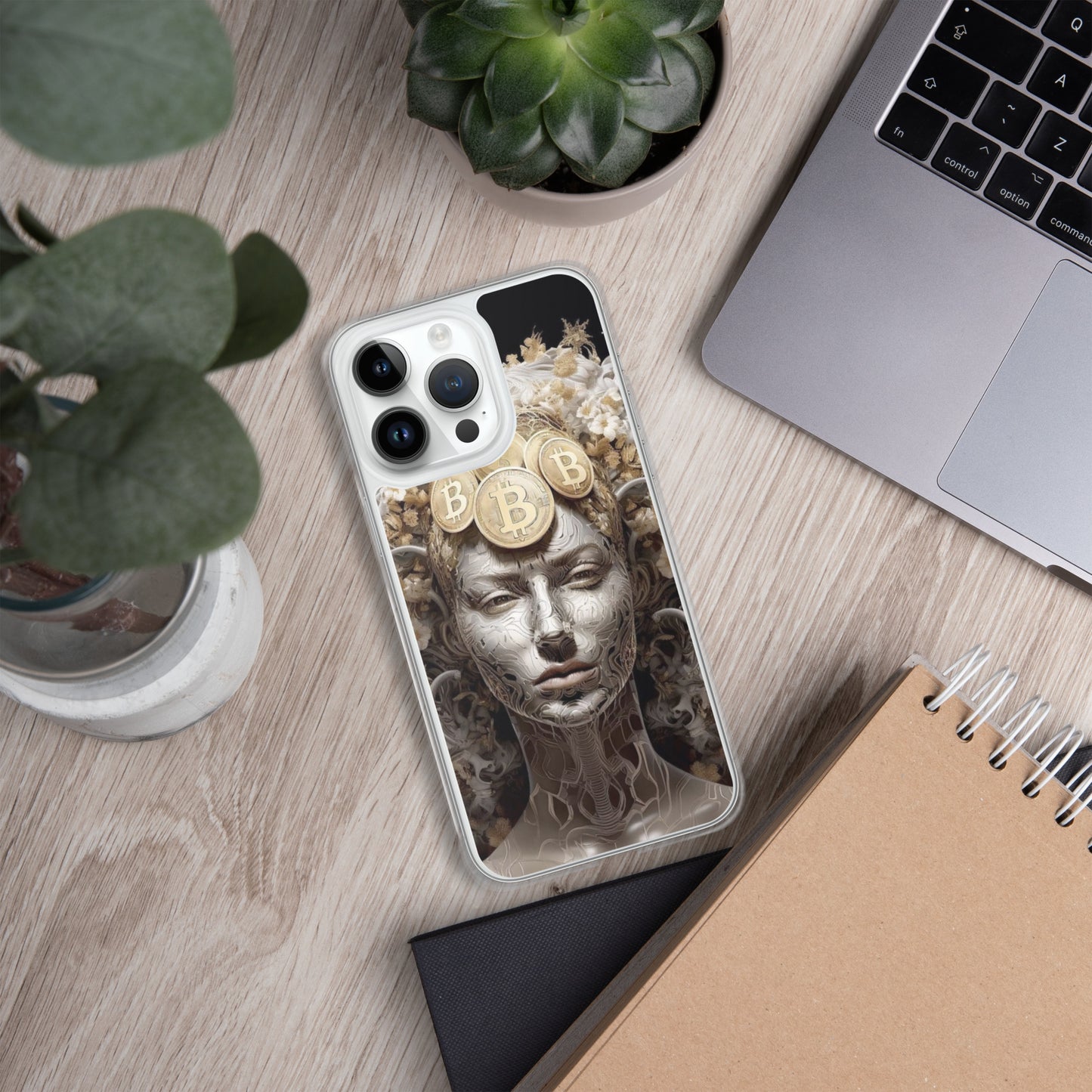 Capa para iPhone® Bitcoin A Deusa das Criptos