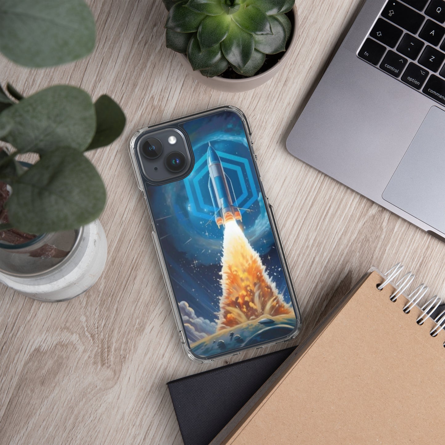 Capa para iPhone® Chainlink o Google do Universo Cripto
