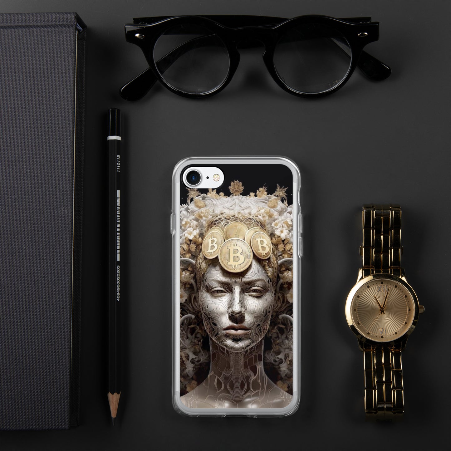 Capa para iPhone® Bitcoin A Deusa das Criptos