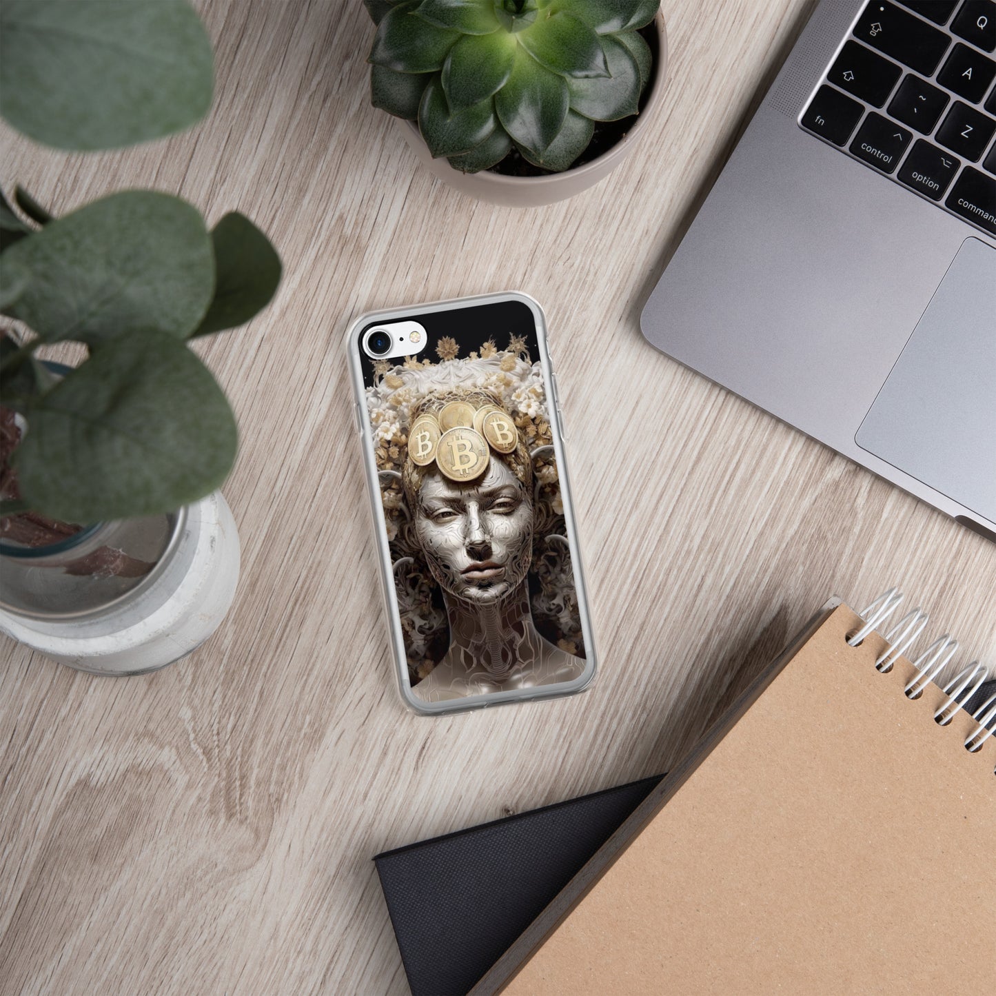 Capa para iPhone® Bitcoin A Deusa das Criptos