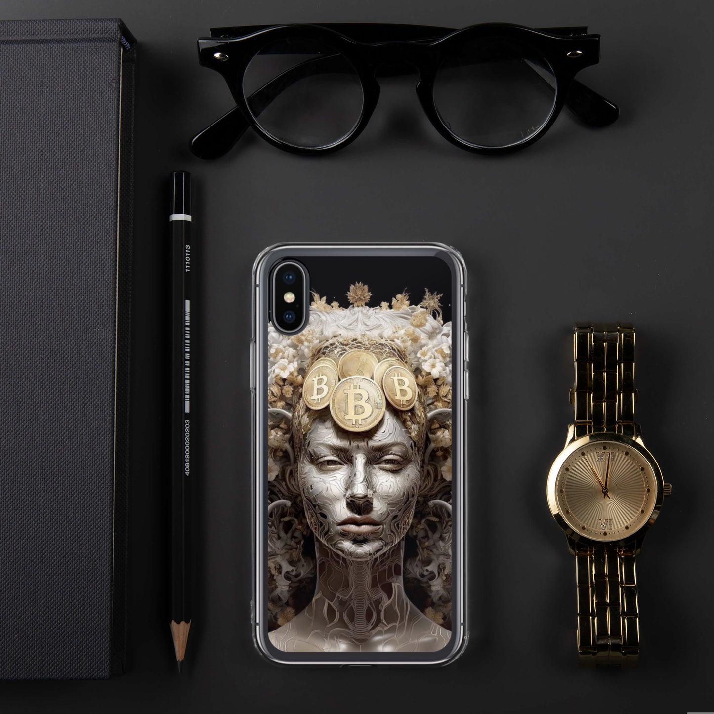 Capa para iPhone® Bitcoin A Deusa das Criptos