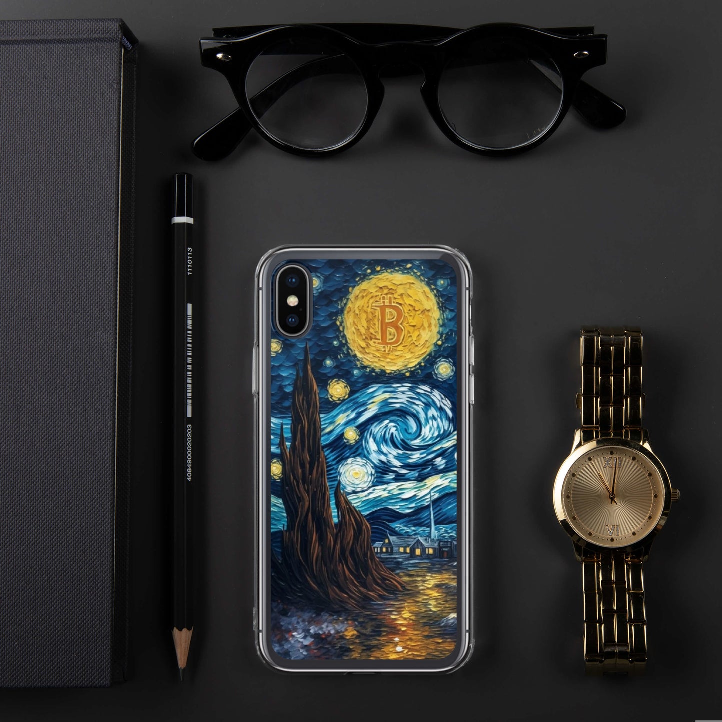 Capa para iPhone® A Noite Bitcoinizada