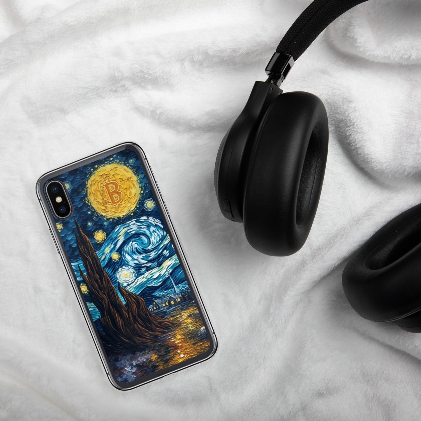 Capa para iPhone® A Noite Bitcoinizada