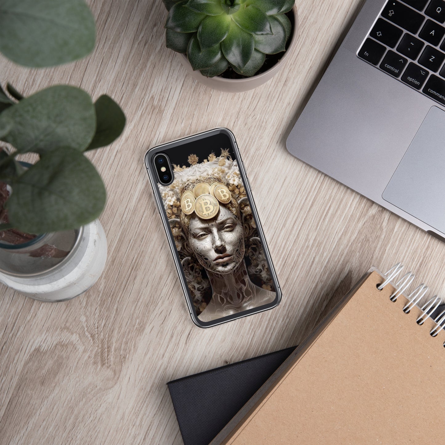 Capa para iPhone® Bitcoin A Deusa das Criptos