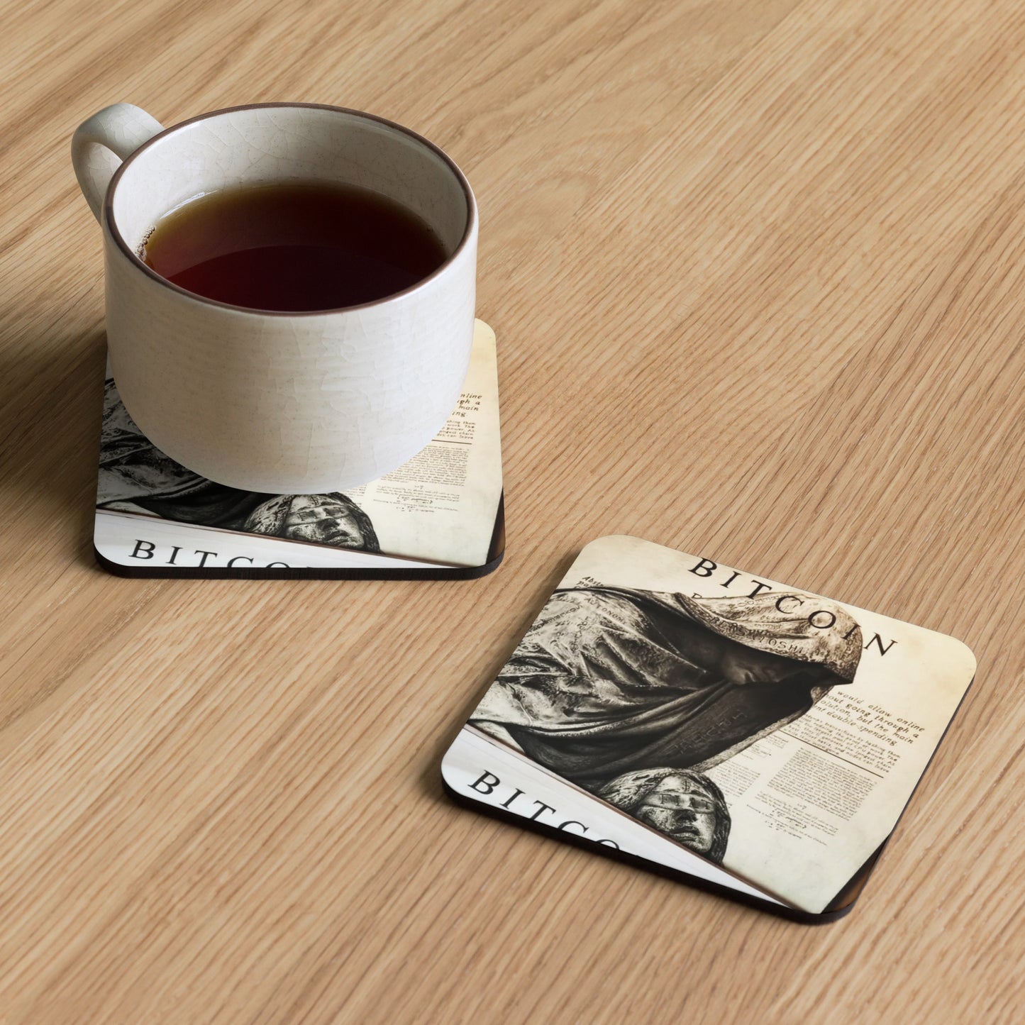 Cork Backed Coasters How rare is a Satoshi