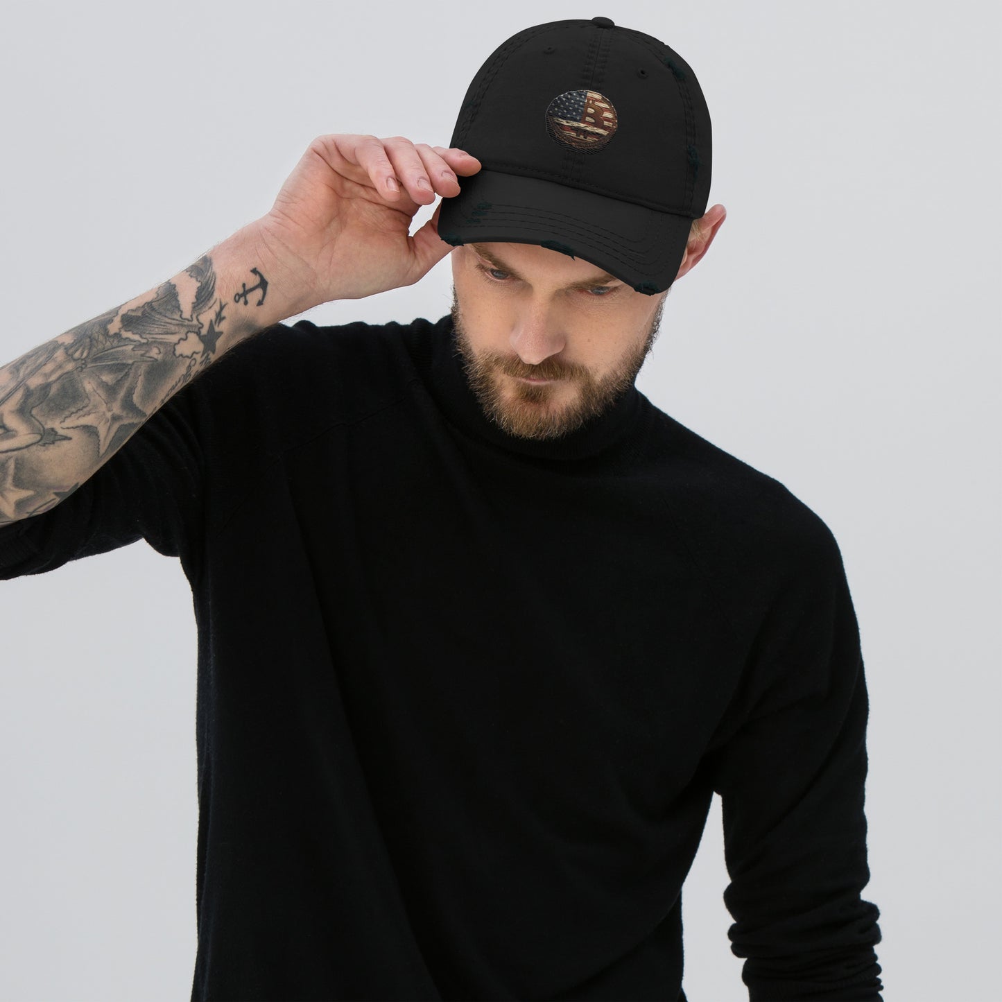 Boné Dad Hat Desgastado Boné BTC USA