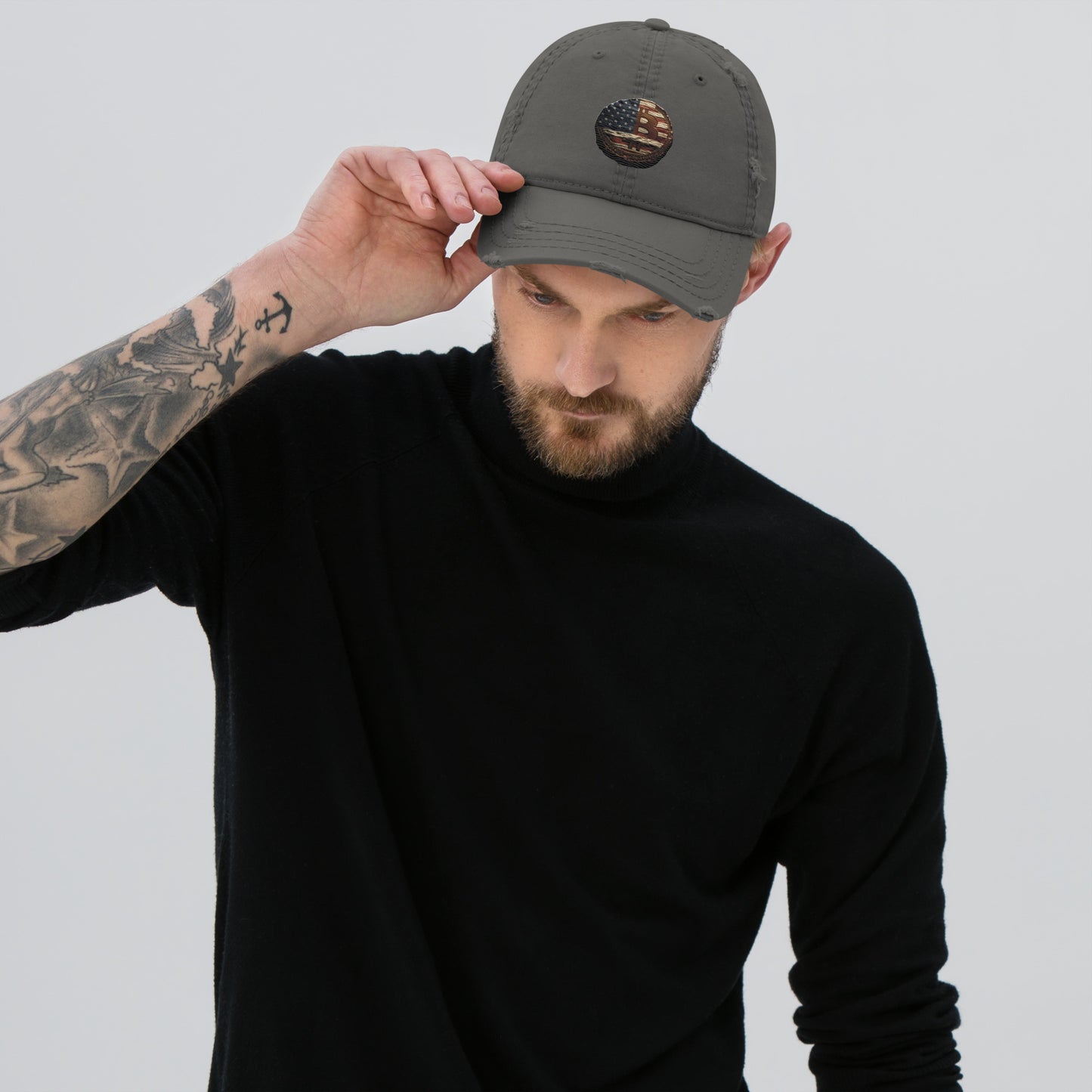Boné Dad Hat Desgastado Boné BTC USA