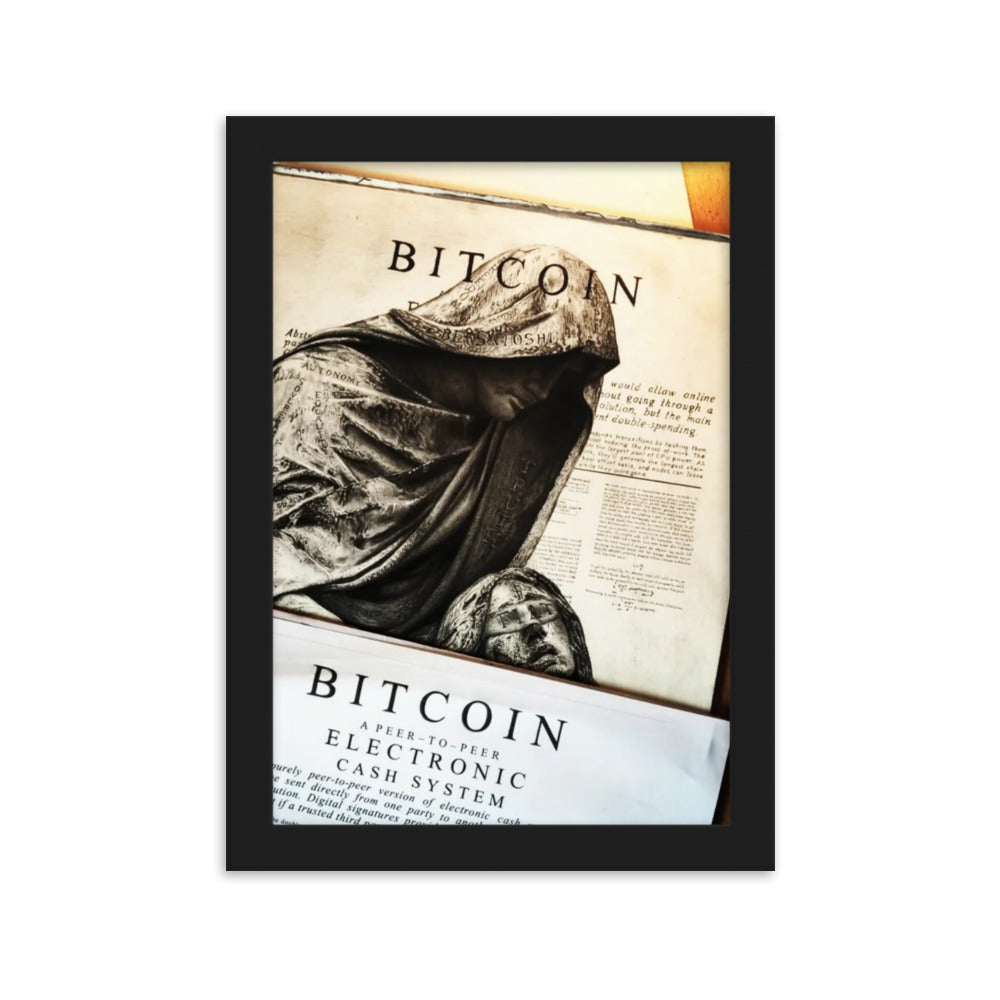 Framed Poster How rare is a Satoshi?