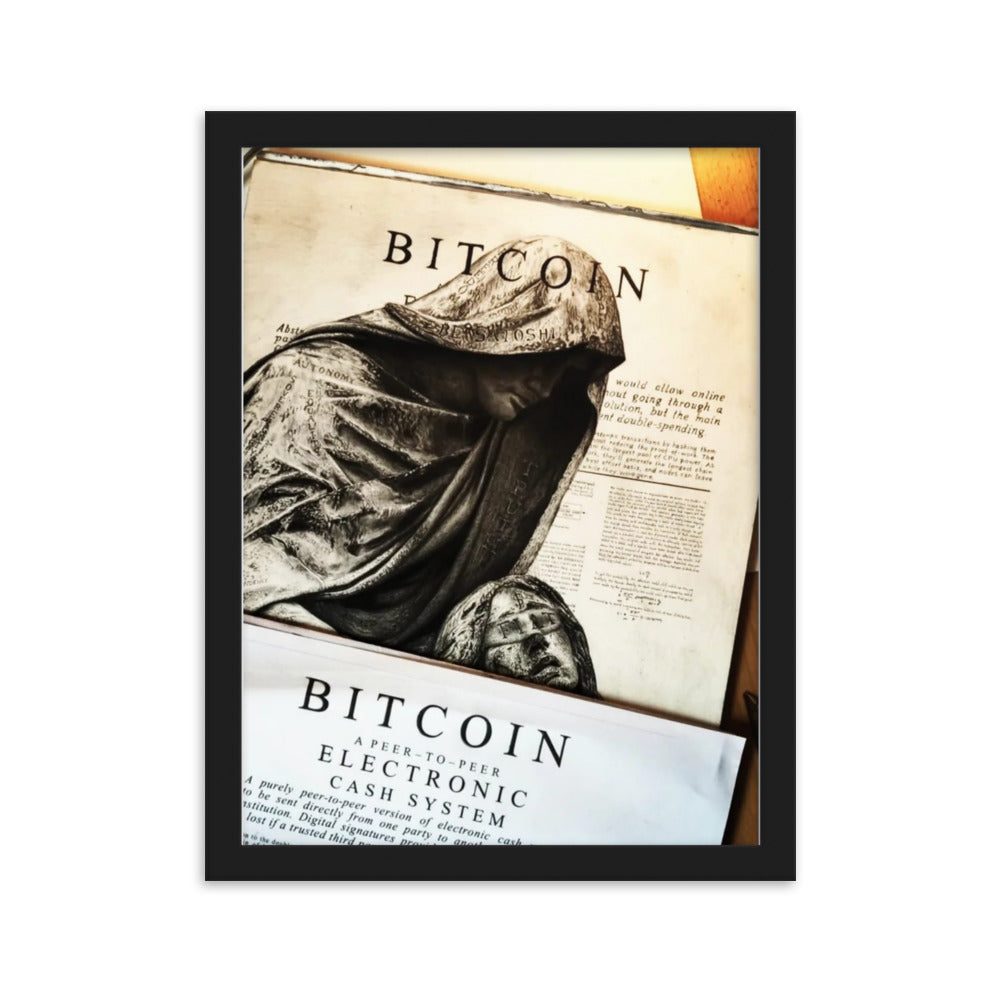 Framed Poster How rare is a Satoshi?