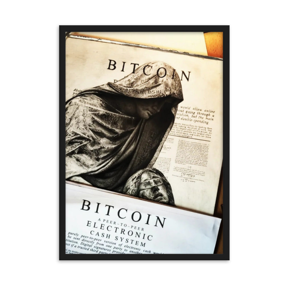 Framed Poster How rare is a Satoshi?