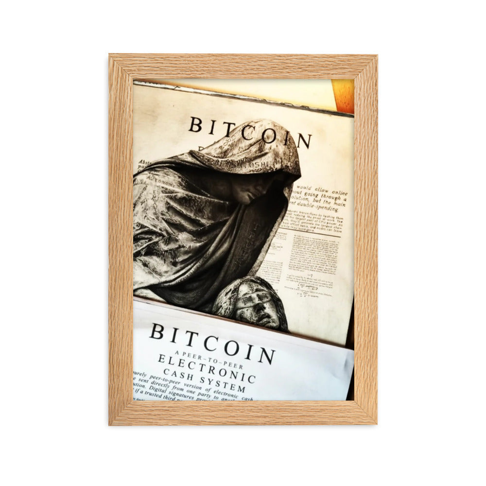 Framed Poster How rare is a Satoshi?
