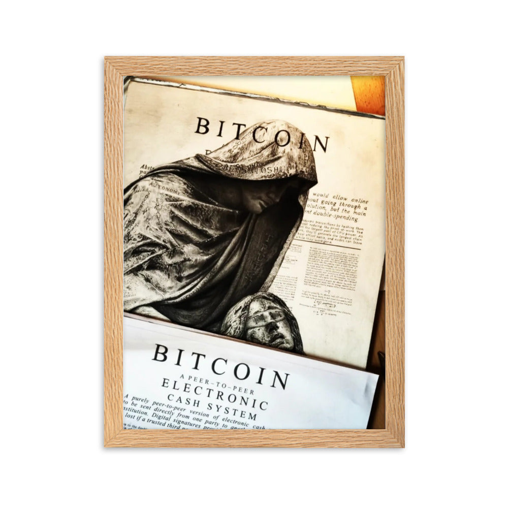 Framed Poster How rare is a Satoshi?