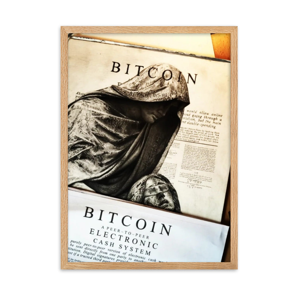 Framed Poster How rare is a Satoshi?