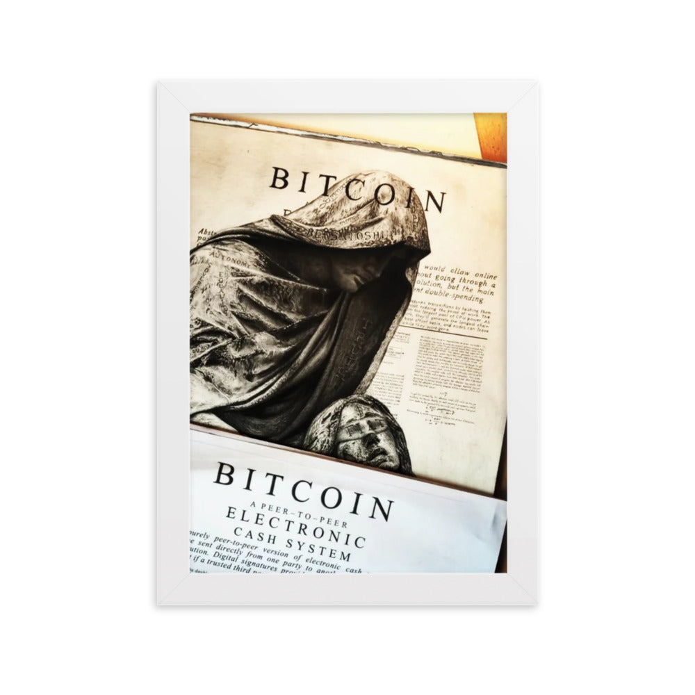 Framed Poster How rare is a Satoshi?