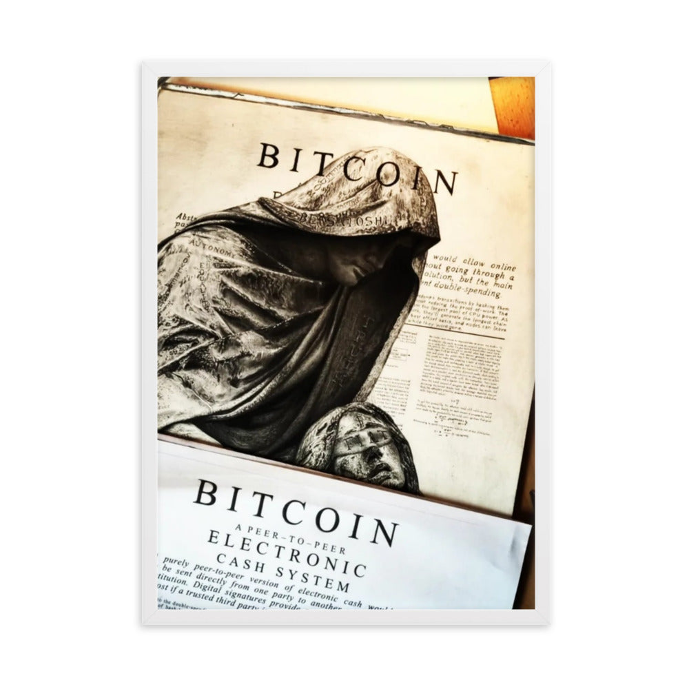 Framed Poster How rare is a Satoshi?