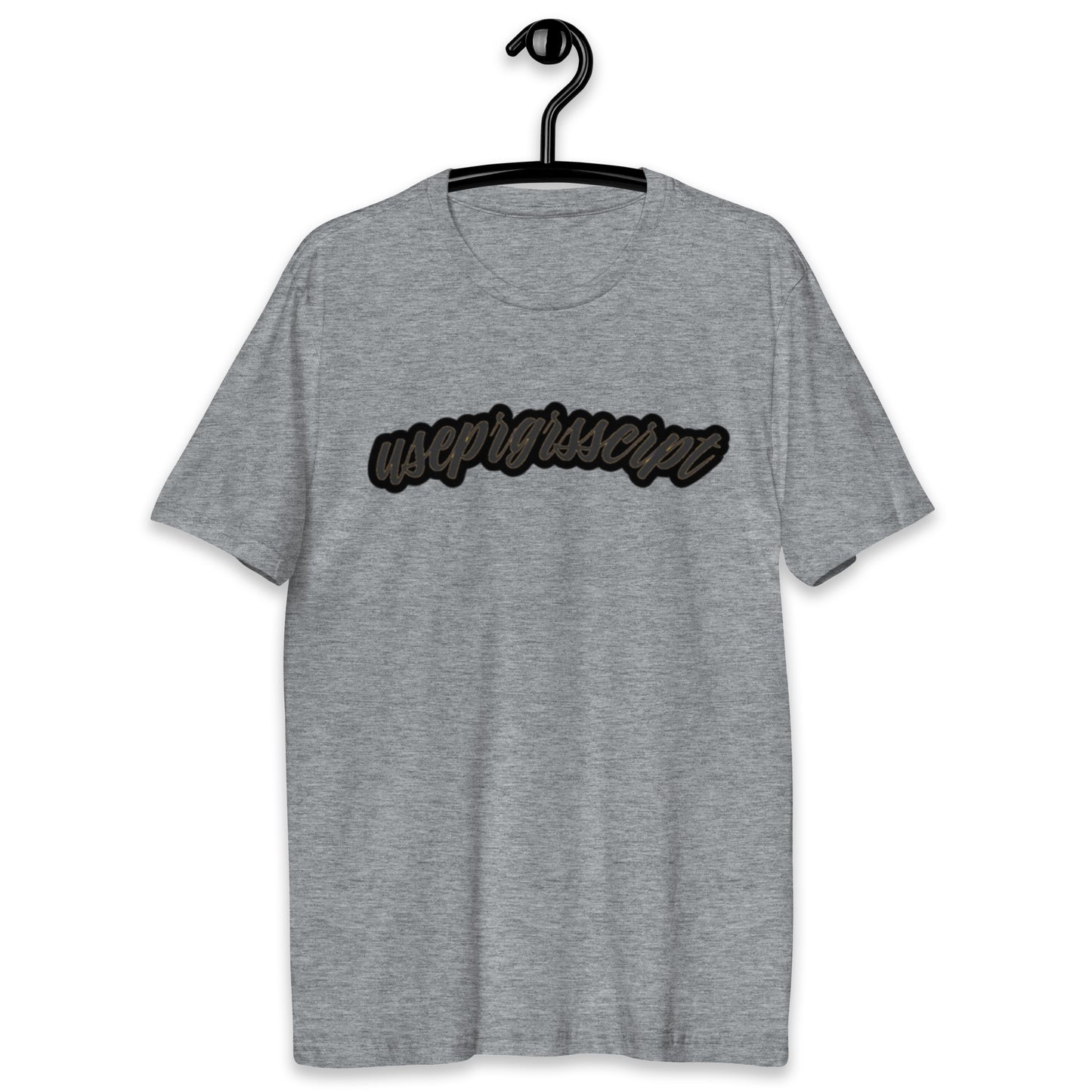 Camiseta useprgrsscrpt greyscale