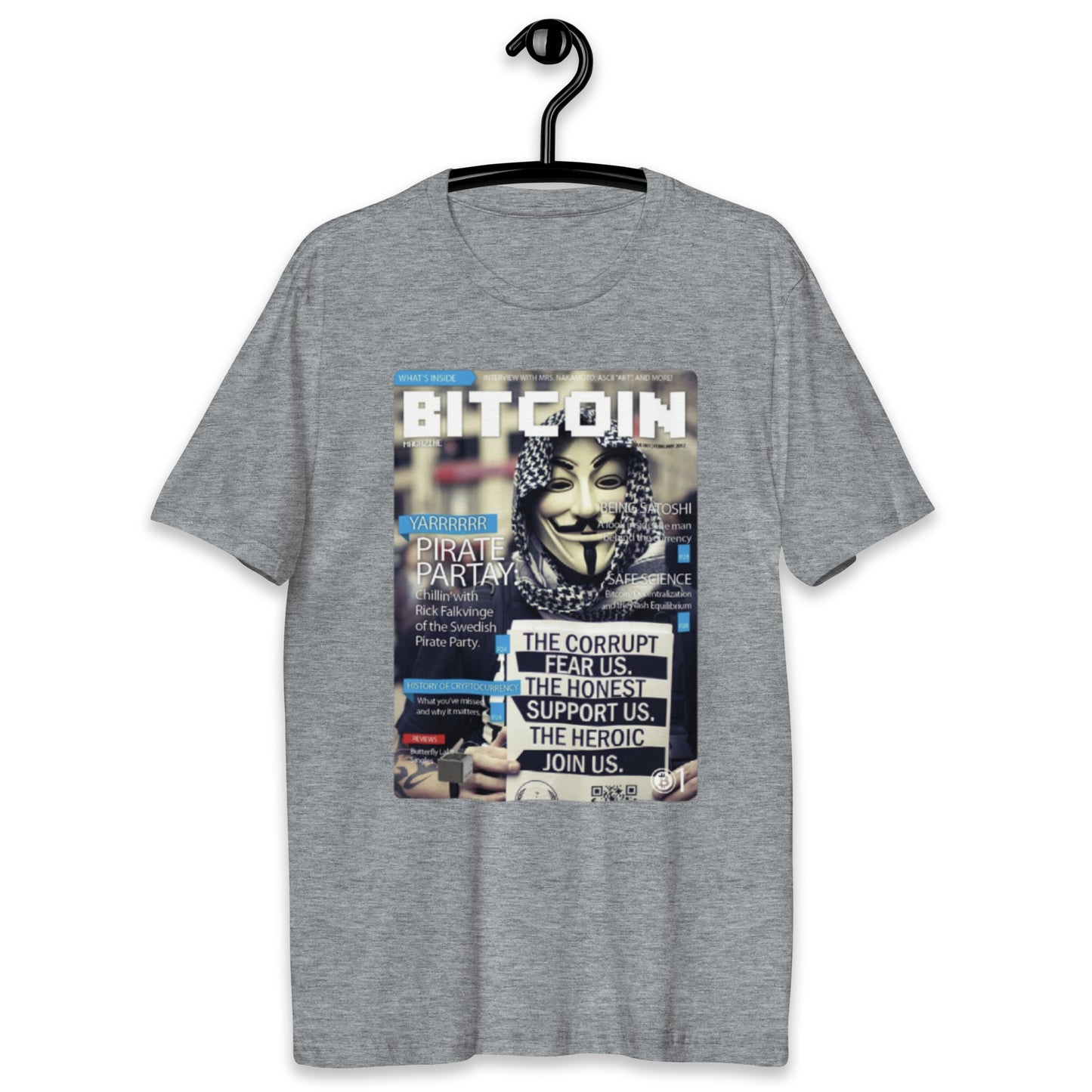 Camiseta Bitcoin Capa de Revista